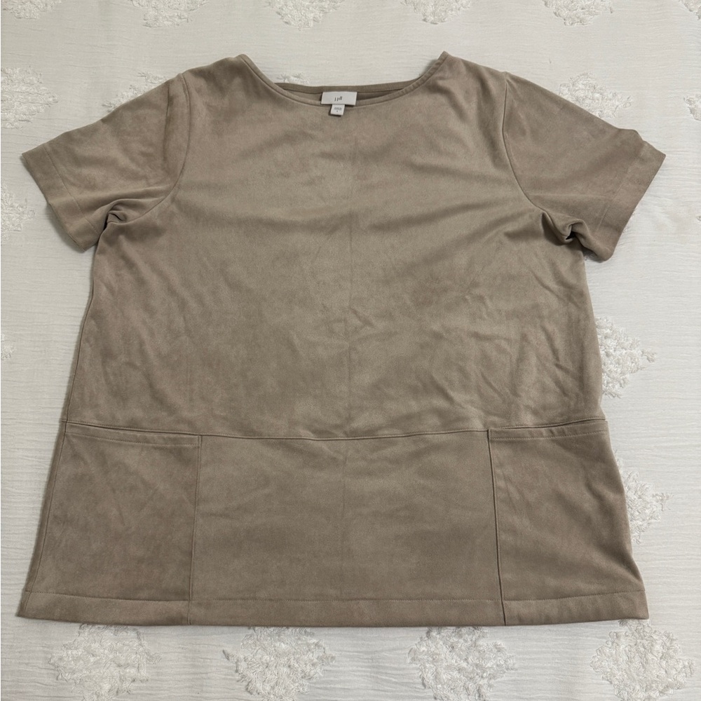 J.Jill Faux Suede Pocket Tunic